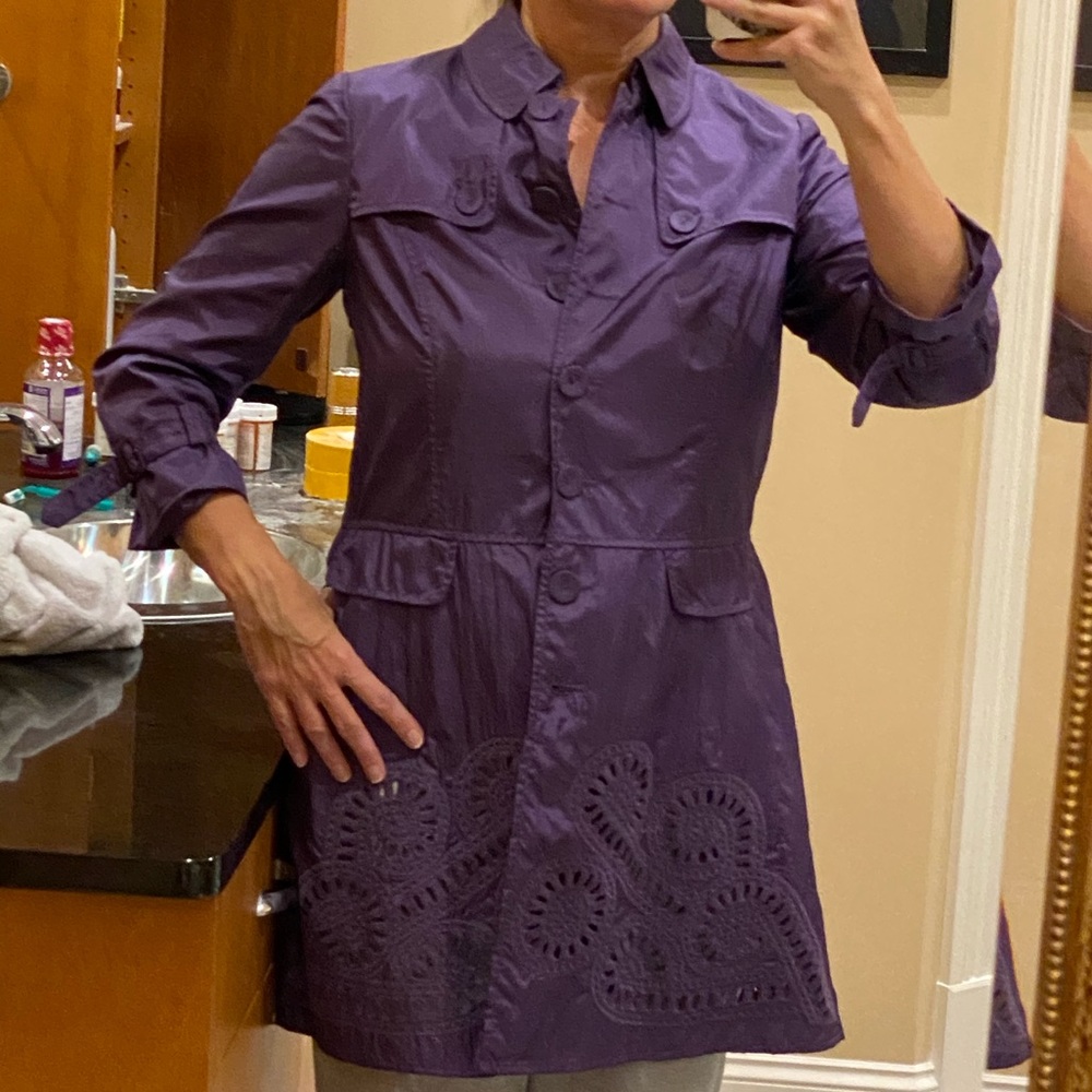 Etc Etcetera purple raincoat